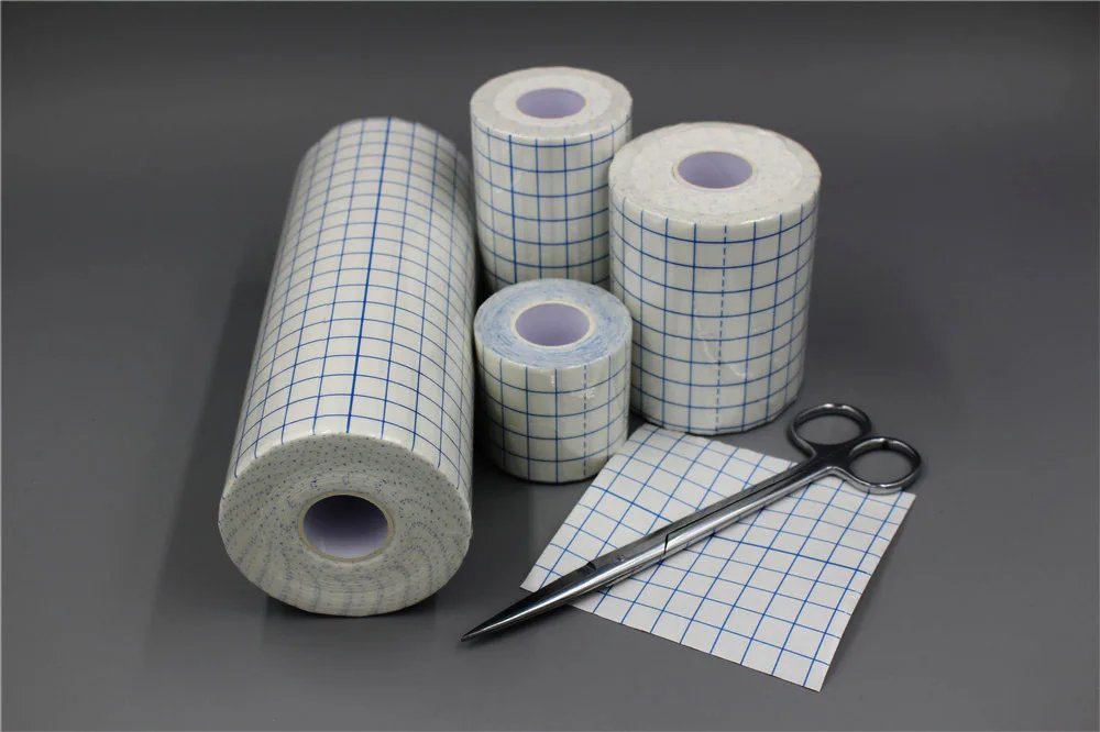 Bulk sale Non-Woven Cover Stretch Tape  Bandages Breathable adhesive Wrap Bandages fixing tape jumbo Roll factory