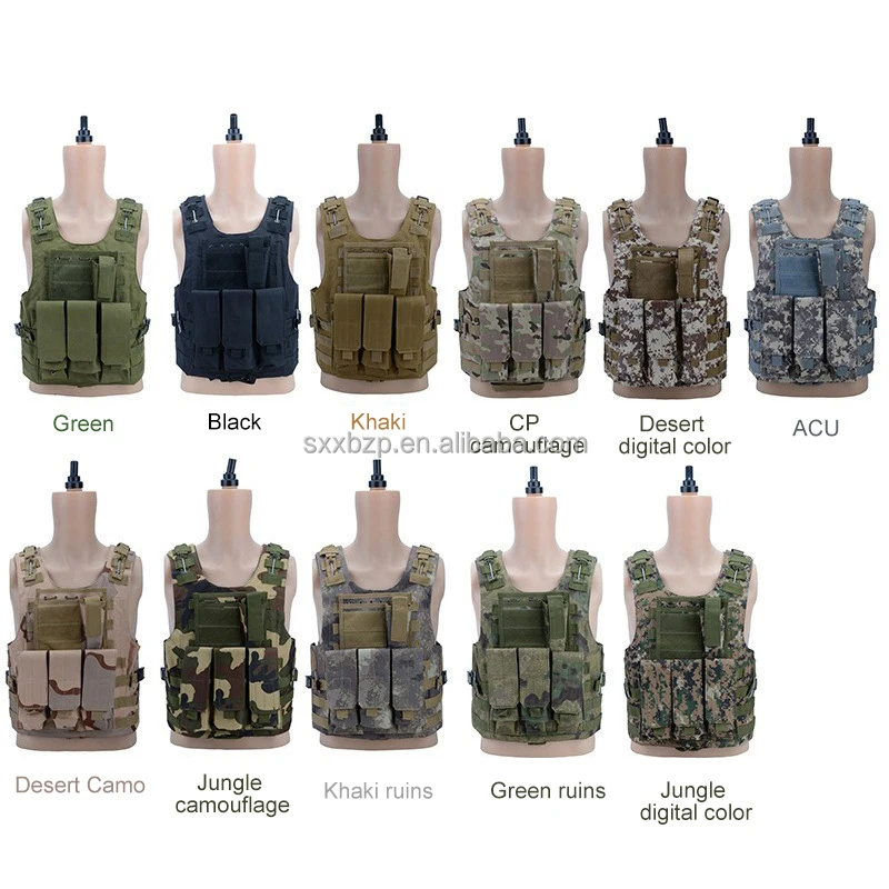 2024 Custom Wholesale quick release MOLLE Plate Carrier Modular Tactical Vest Assaults Tactical Camouflage Vest