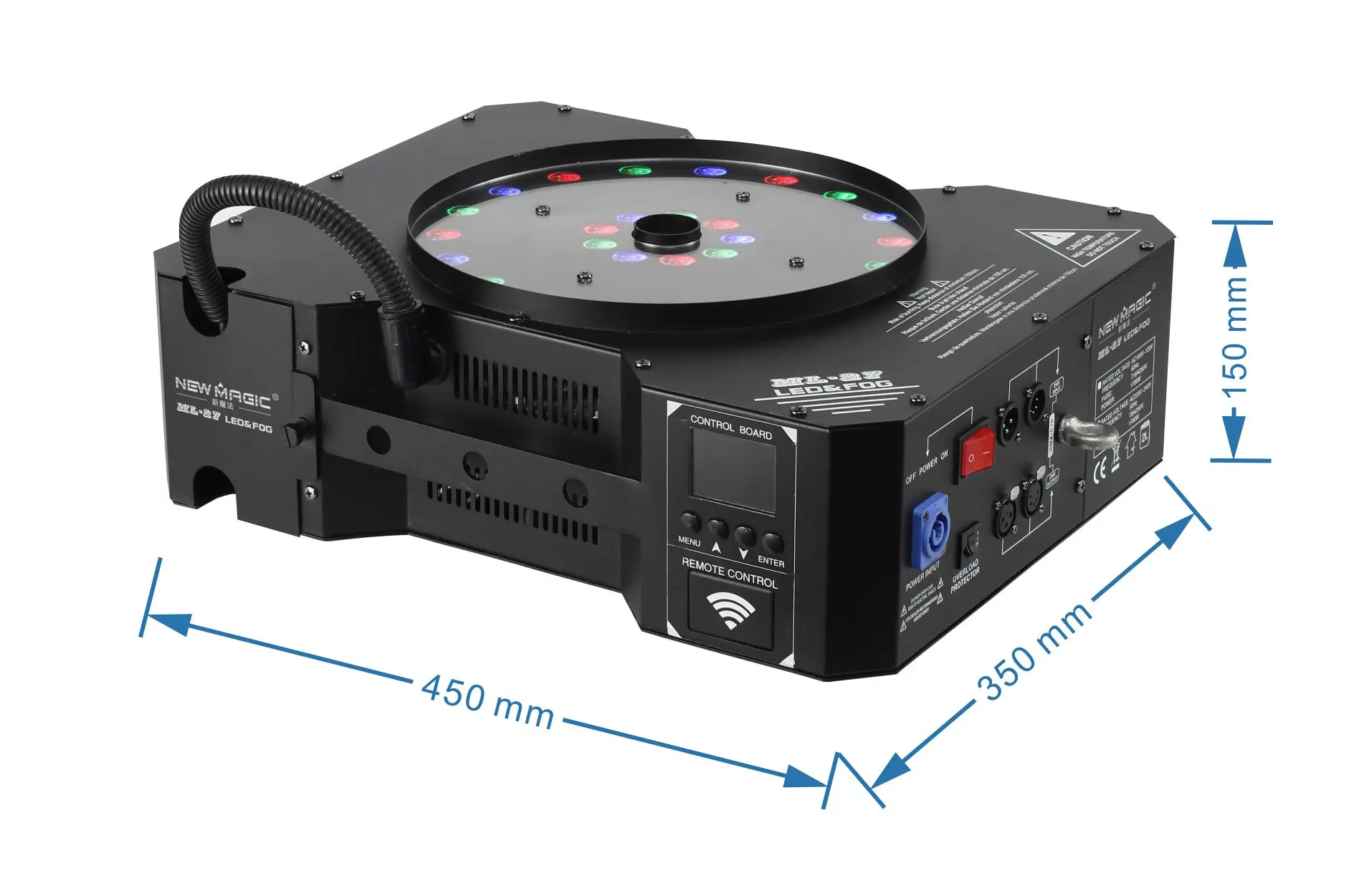 Дымовая машина со спецэффектами, дымовая машина со светодиодной подсветкой, дымовая машина для вечеринки, свадьбы