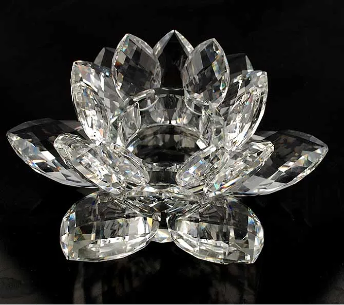  Лотоса с украшением в виде кристаллов Tealight подсвечник прозрачные