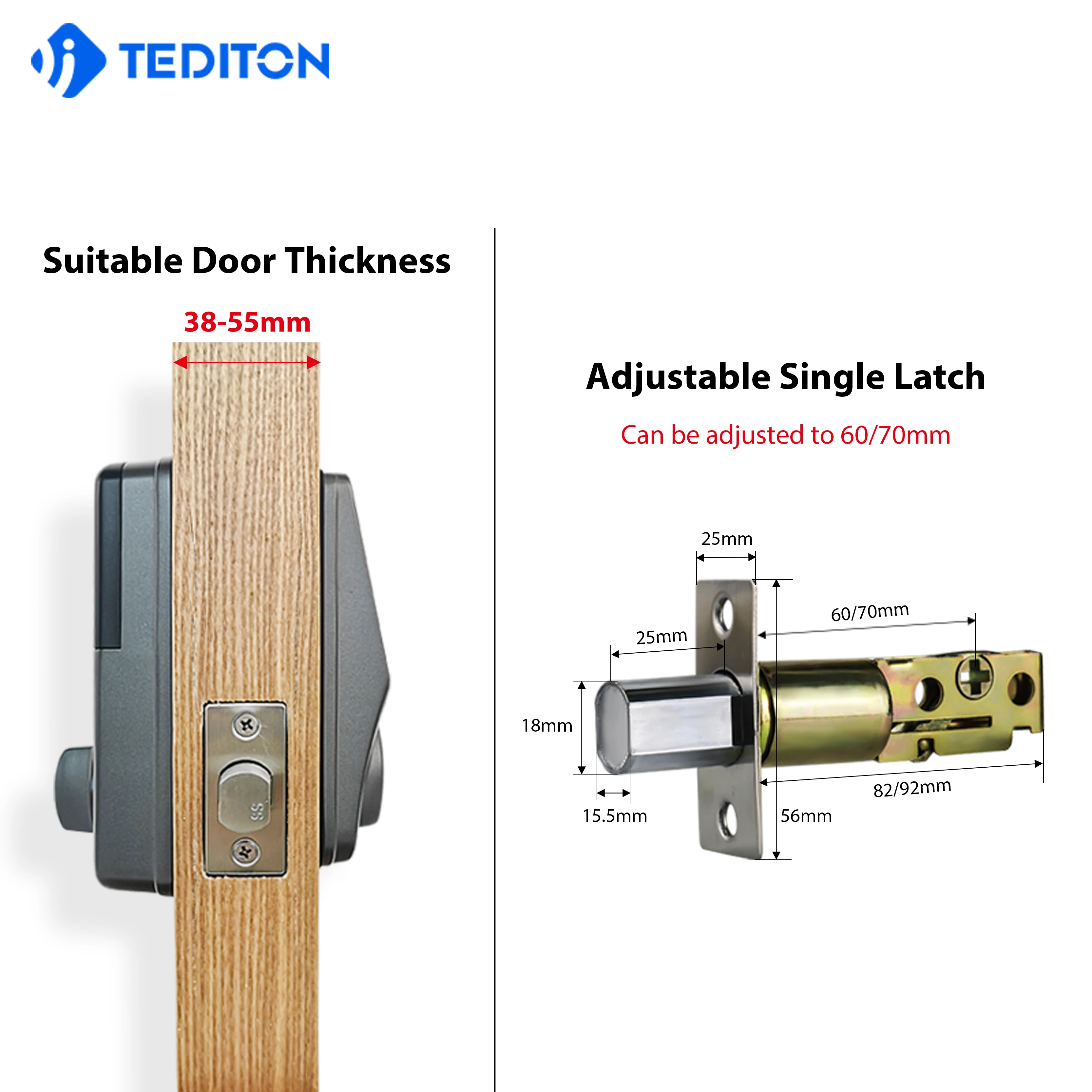 High Quality Electric Rfid Card Code Combination Wifi Smart Door Lock with Touch-Screen Keypad Deadbolt
