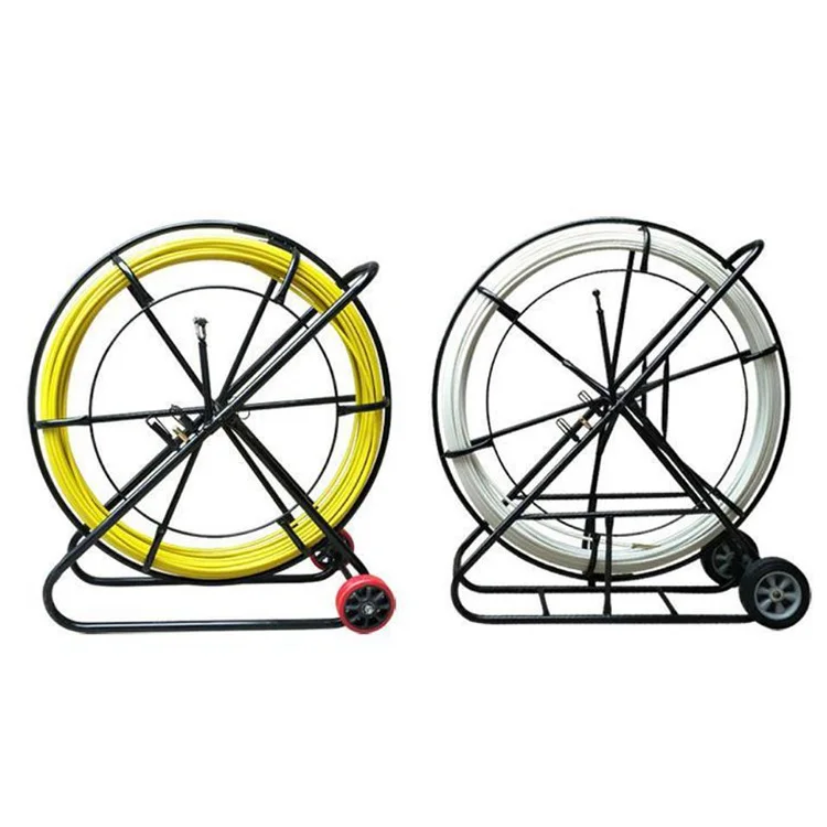 Fiber Snake Cable Duct Rodder Push Rod For Telecom  FRP Cable laying Tools Push Pull Rods Conduit fiberglass duct rodder