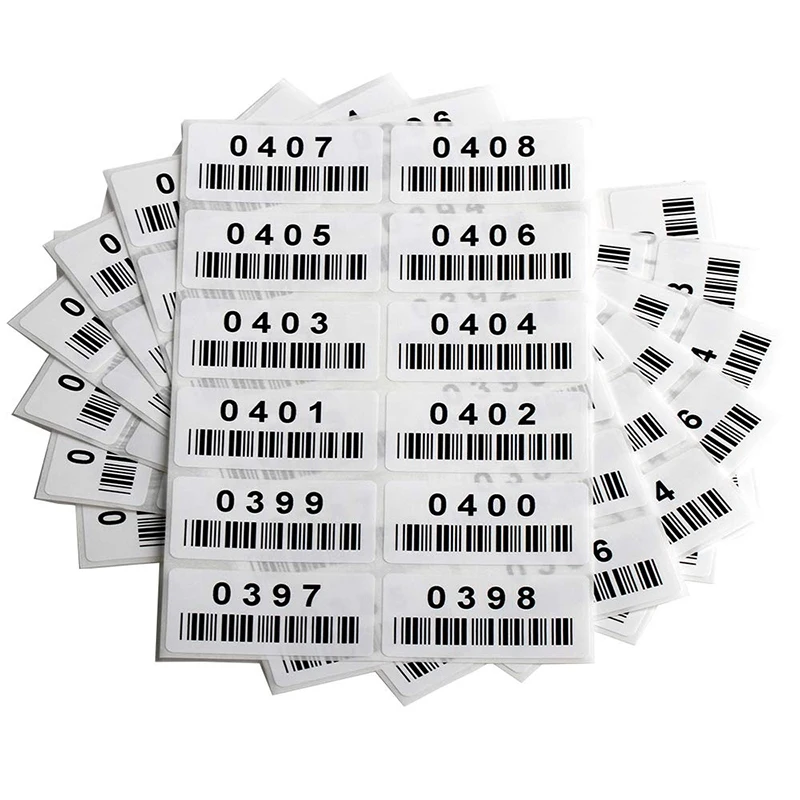 Оптовая продажа настраиваемый UV водонепроницаемый QR-код рулон наклейка ПВХ ПЭТ клей переменный серийный номер Пользовательский логотип штрих-код на заказ