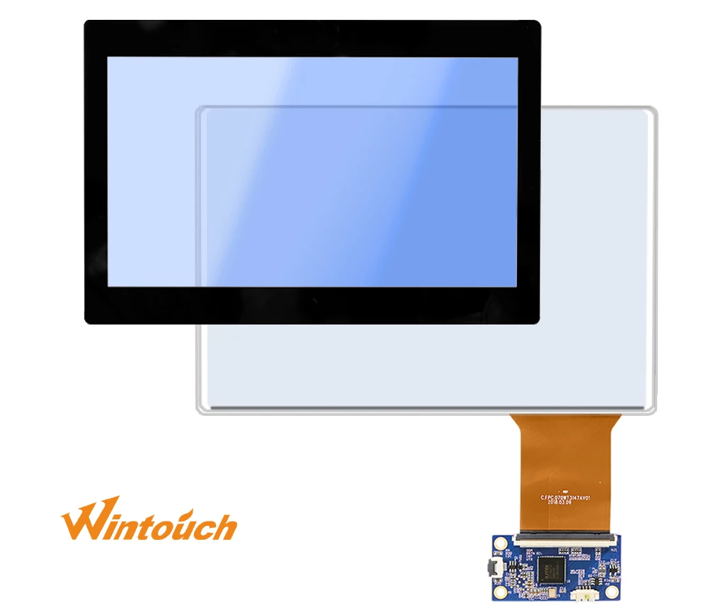 Custom Size Shape Touch Glass 7 to 65 Inch Usb Pcap Capacitive Touch Screen Panel For Industrial Smart Home