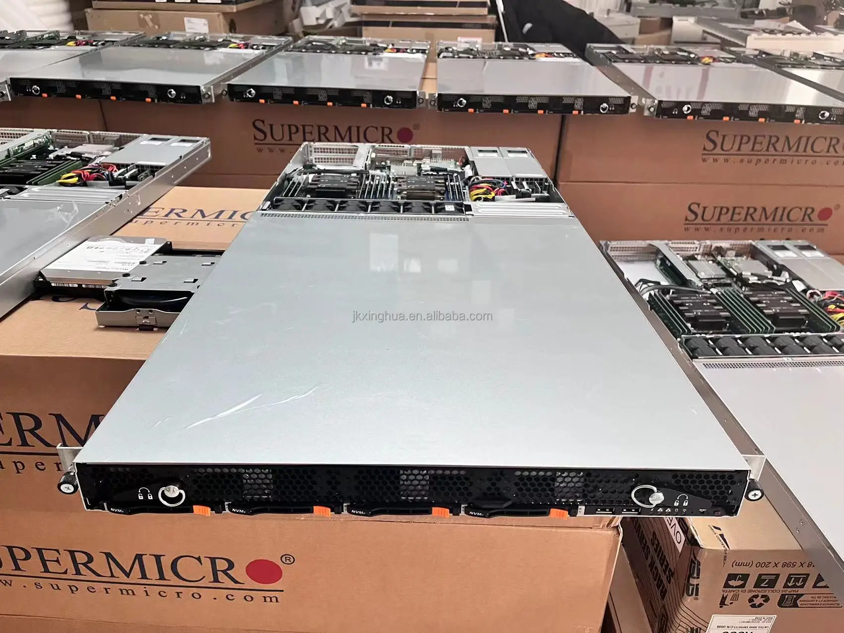 SuperStorage 6019P-ACR12L+, Super X11DDW-NT, 1U Rackmount, Dual Socket P (LGA 3647)  For