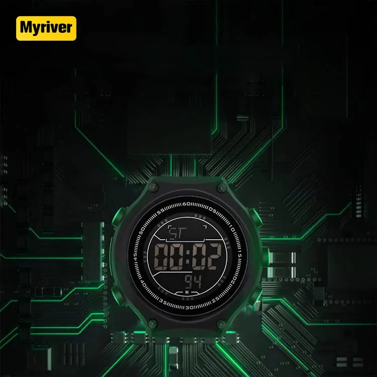 Myriver календарь недели женские Цифровые мужские спортивные часы секундомер с светящимся дисплеем для мужчин спорта на