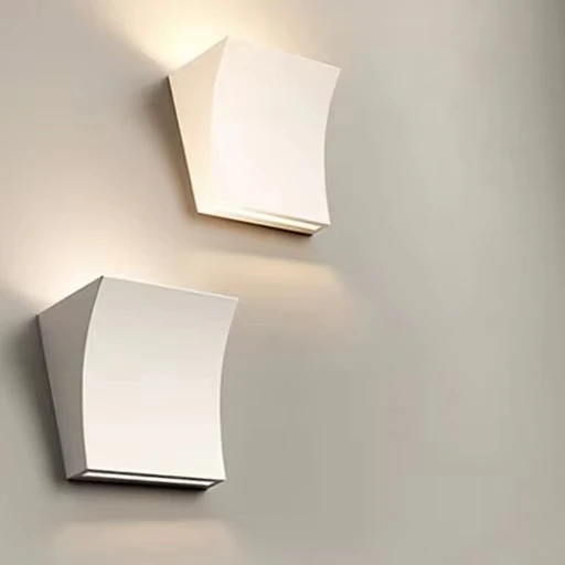 Clear gypsum wall lamp net red simple Italian creative living room bedroom villa balcony aisle staircase decoration wall lamp