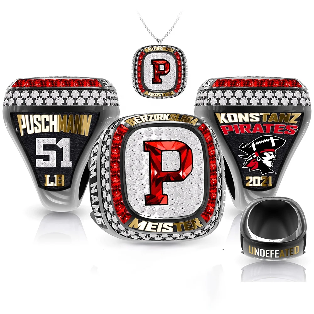 Sidan Custom Basketball Ice Hockey Championship ring Football Baseball Softball High Quality Team Champions Ring