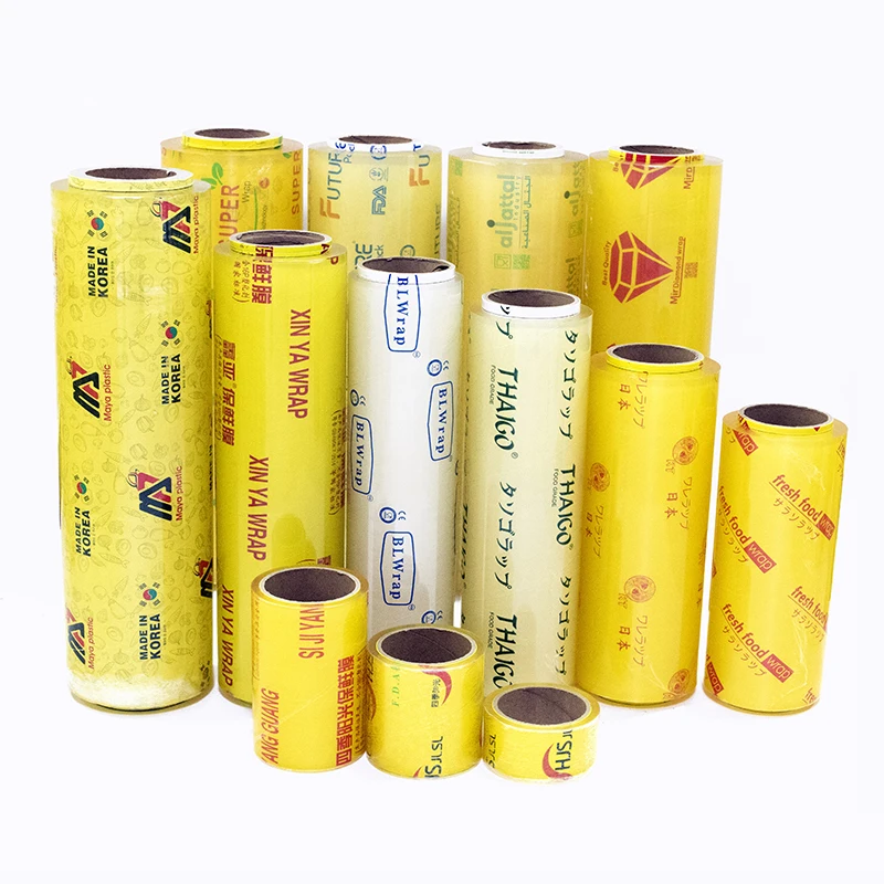 Factory Customized Food Grade PVC Cling Film Jumbo Roll Plastic Wrap for Food Premium Quality