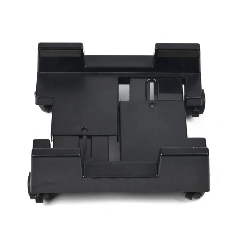 Modern Metal CPU Roller Stand with 4 Wheels Brake Lock under Desk Waterproof Computer Case Holder Office Furniture