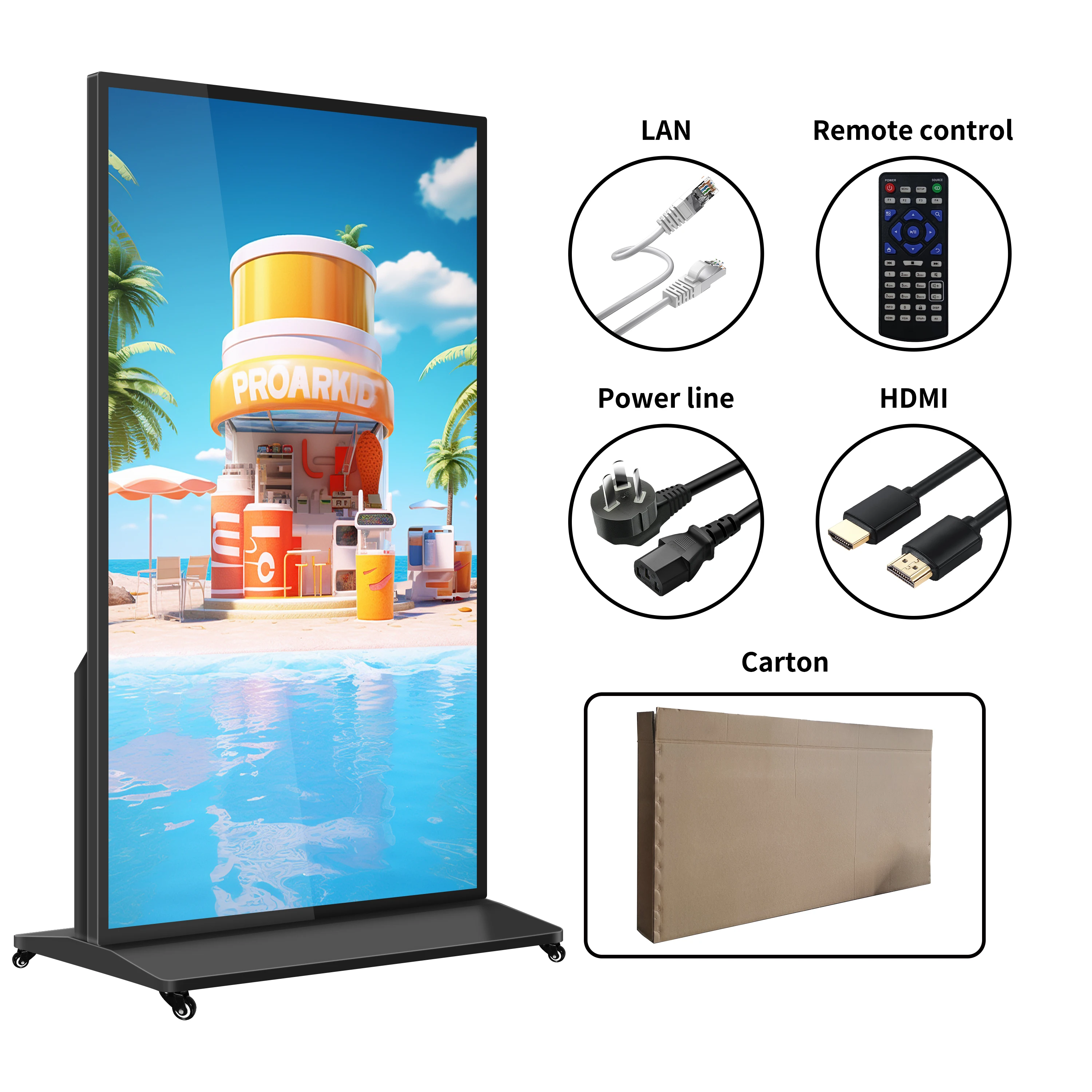 LD 75/85 дюймов LCD цифровые вывески и дисплеи HD постер ЖК-киоск 4k внутренний рекламный плеер сенсорный экран киоск