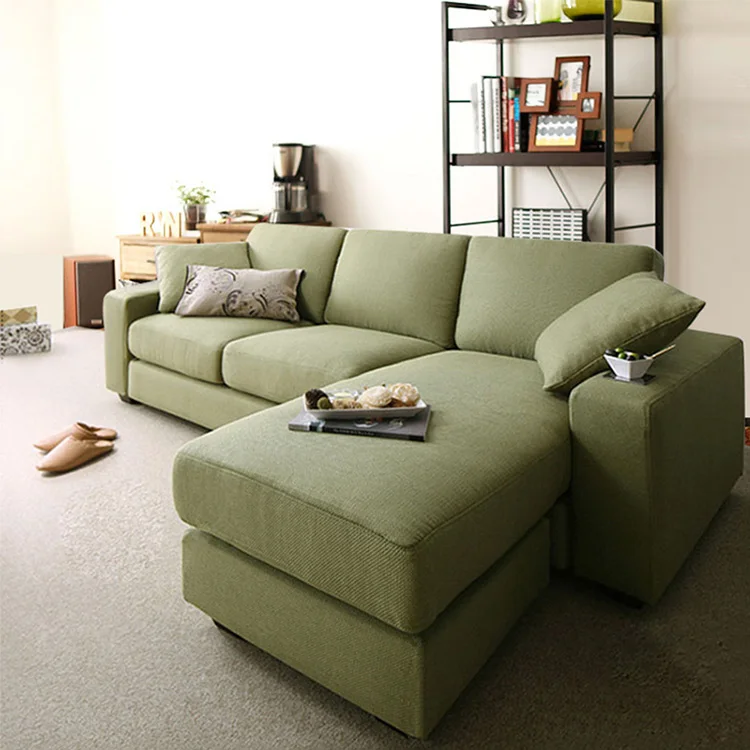 
Living Room Furniture Fabric Settee Home Wooden Sofas Set Designs Solid Wood Frame Soft Cloth Sofa 