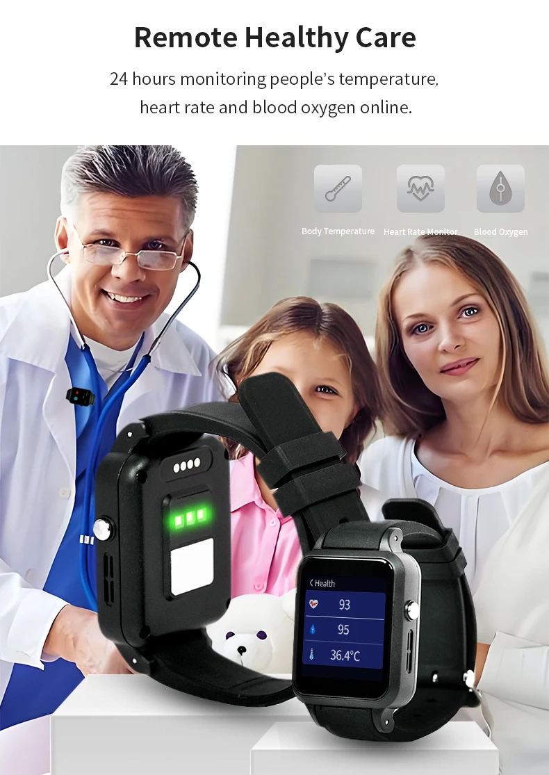Spy Android IOS GPS Tracker Watch Kids Elderly Smart Watch with GPS Tracker And 4g