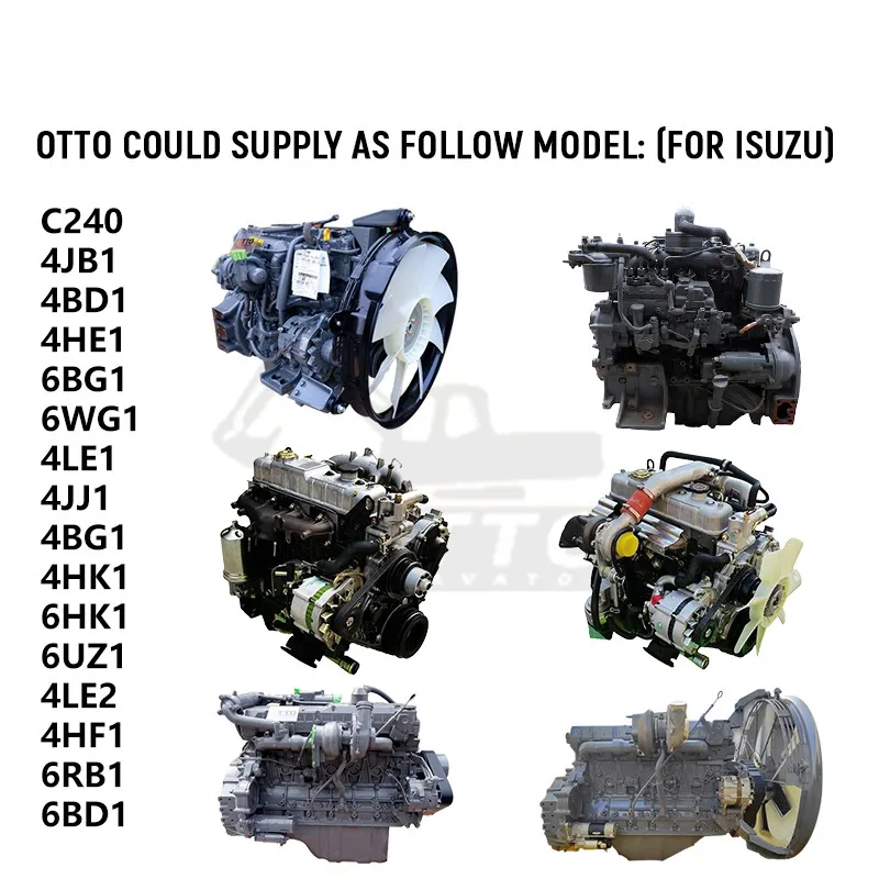 Двигатели OTTO Guangzhou 4JG2 4JG1 6BG1 6BG1T 6BD1 6HK1 4HK1 4JB1 4JB1T 4JB2 4jjj1 в сборе для двигателя ISUZU
