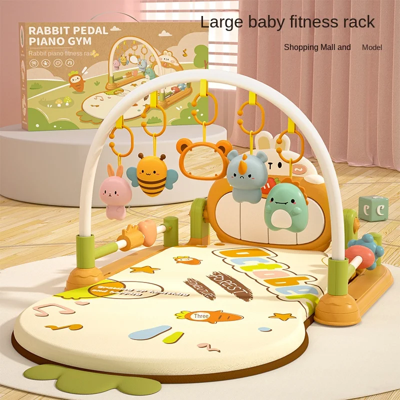 New Multi-functional soft baby play mat activity fitness sleeping game baby musical pedal fiddle toy