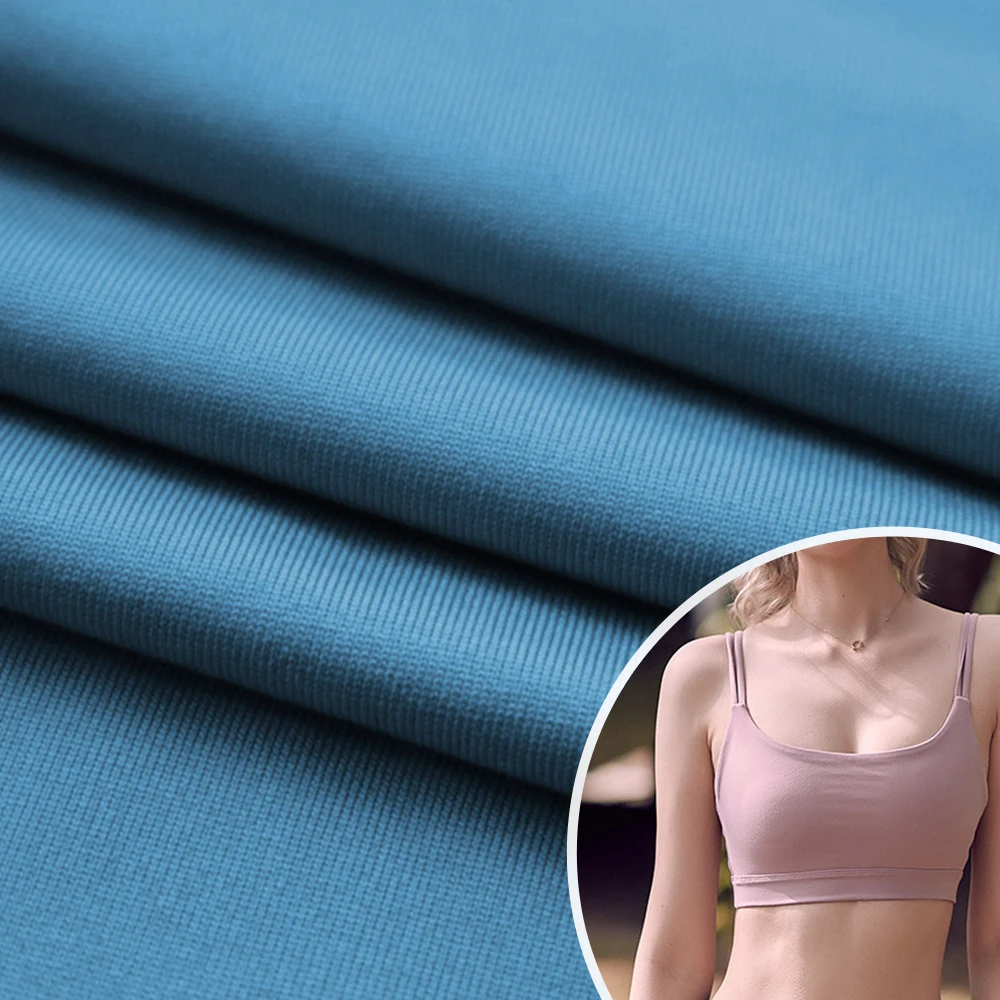 Natudon 92% Polyester Women Milk Fiber Underwear Single Jersey Fabric T-shirt