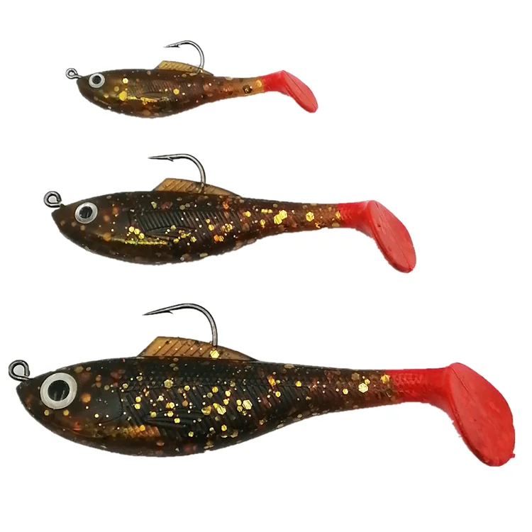 Пластиковая рыболовная приманка с крючком