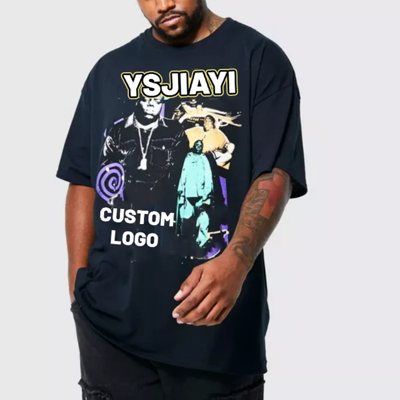 anime clothing manufacturers heavyweight t-shirt vintage custom oversized tshirt