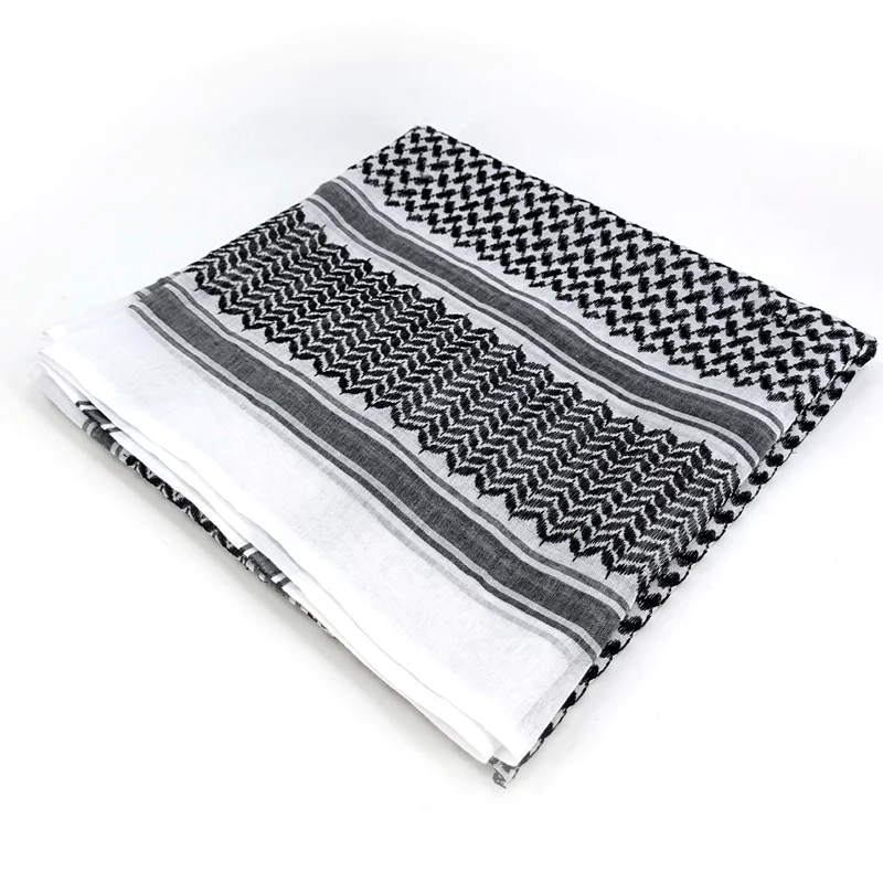 New Style Square 100%Polyester Hijabs Fashion Jacquard Shawls for Male Fall Winter Head Hijabs