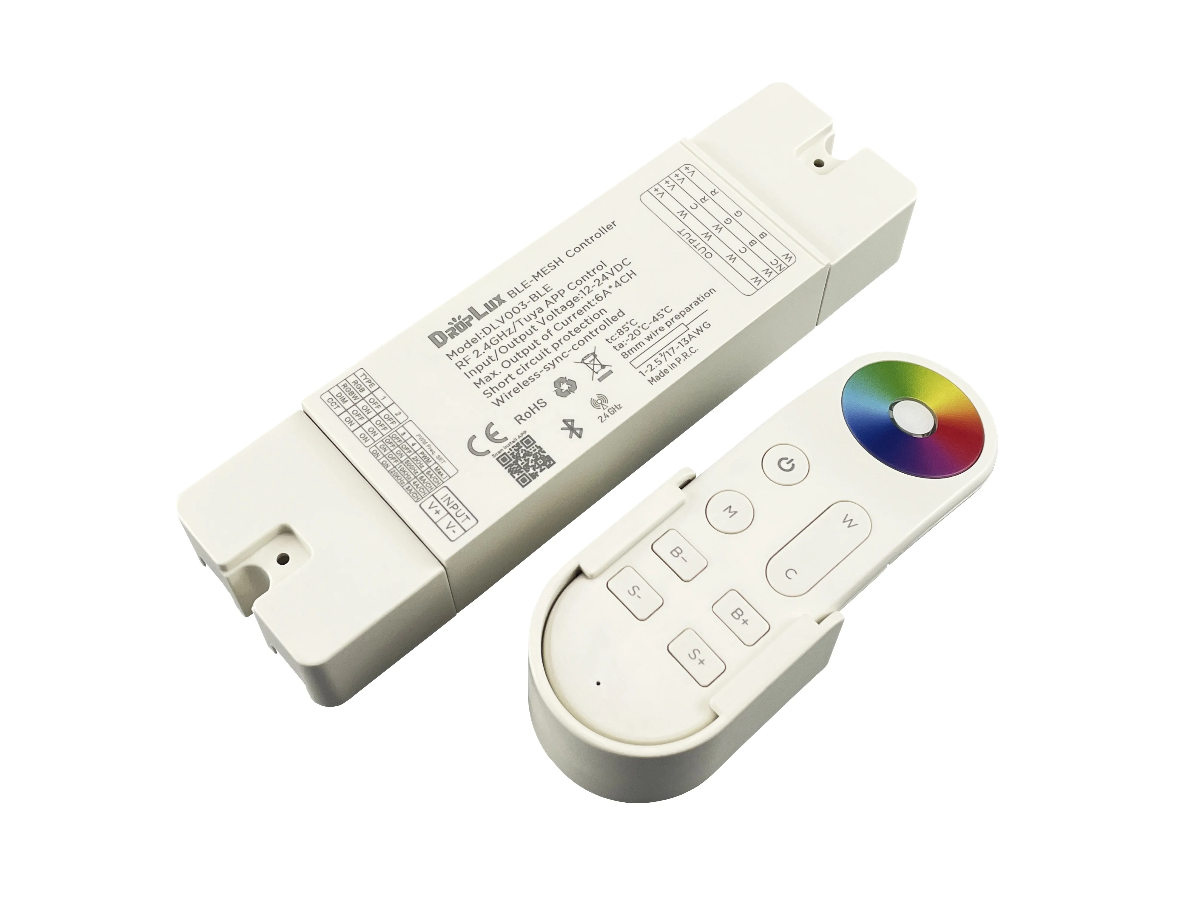 Светодиодный контроллер 4 в 1 DIM/CCT/RGB/RGBW/RGBCW PWM Регулируемый беспроводной сетчатый для светодиодной ленты 2 4G