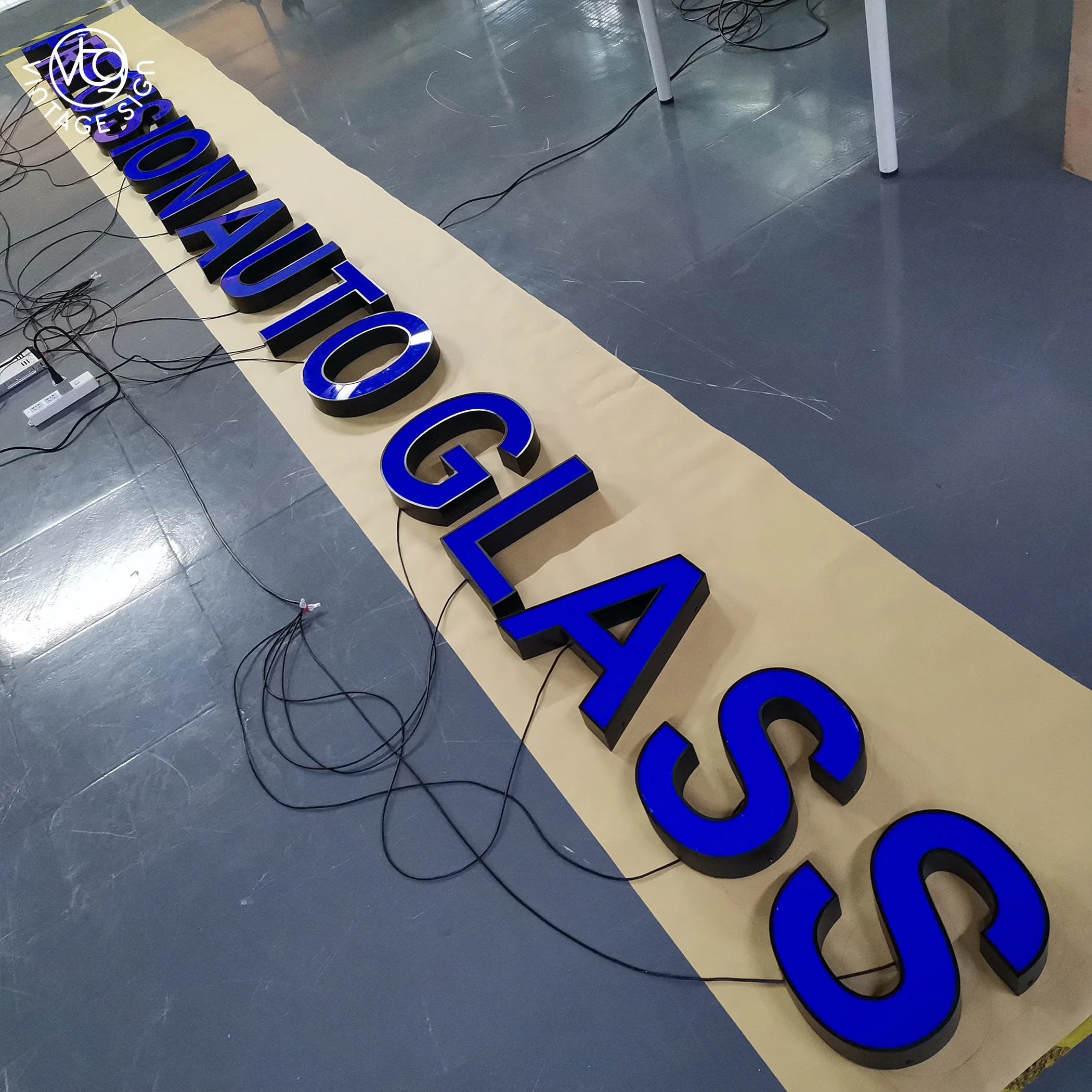 Custom Led Sign Open Outdoor Store Light Up Front Channel Letter Signs 3D Lighting Acrylic Led Channel Letters Signage