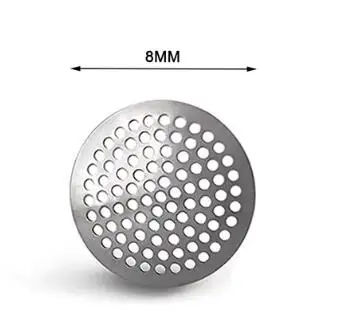 Customized Concave Conical Smoking Pipe Screen 6.35mm-19mm Sizes Stainless Steel Titanium Metal Frosted 18mm Bowl Smoking Pipes