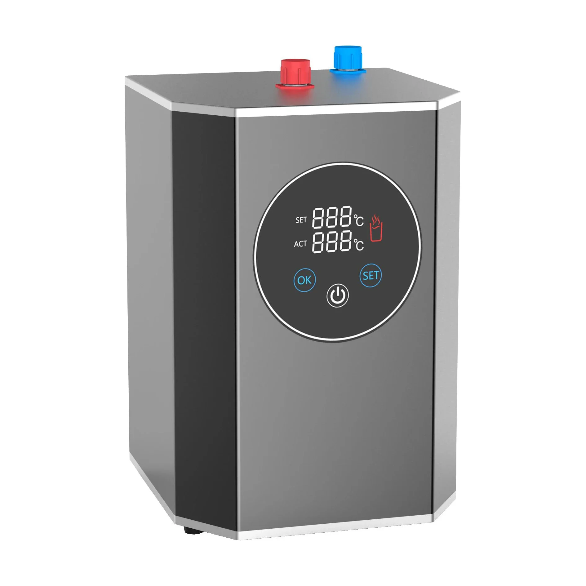 Hexagonal electronic temperature-adjustable smart water heater instant water boiler