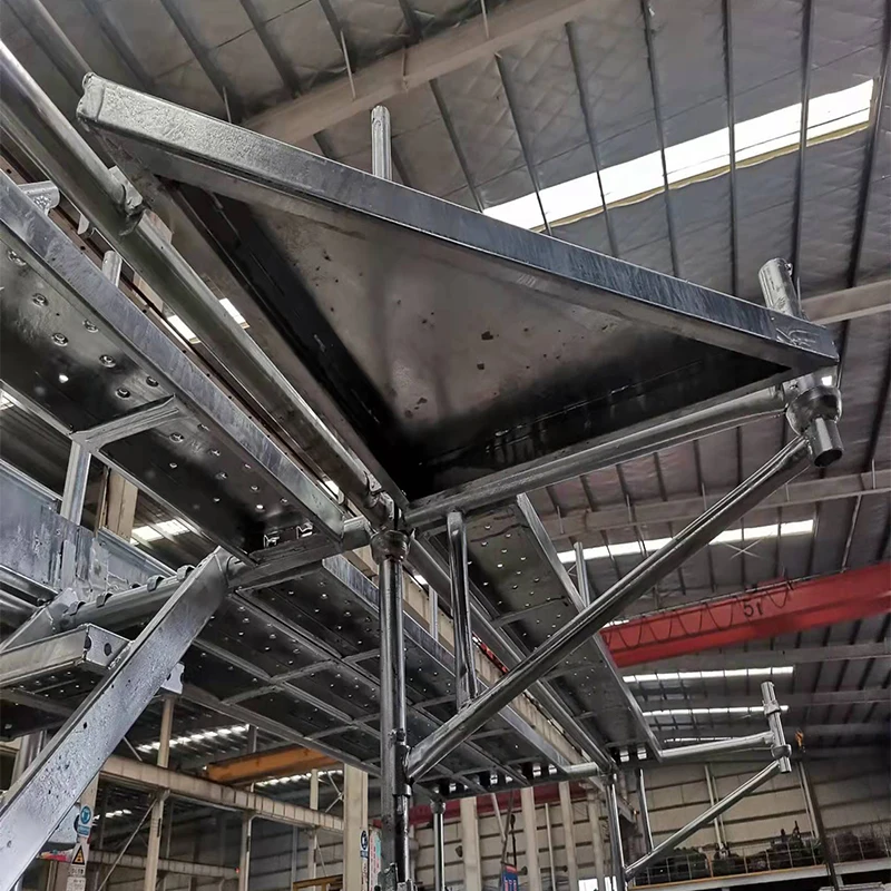 Hot Dip Galvanized Ringlock Scaffolding Side Bracket  For Constructione