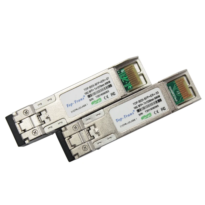 T BD-SFP +-ER27 + Tx1270 / Rx1330 BIDI 60 км 10 г BIDI-SFP +-LH-27 оптоволоконный переключатель трансивер