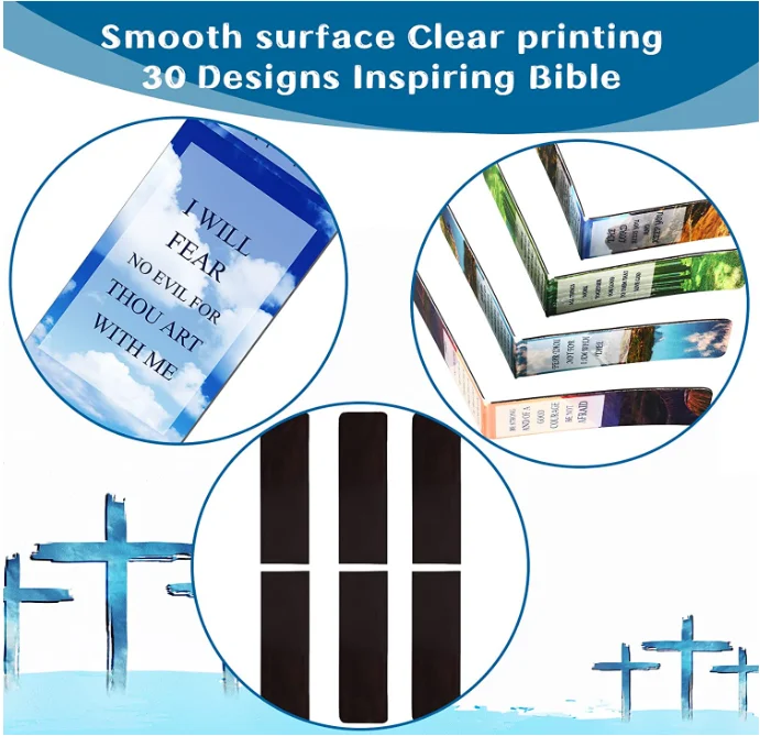 Magnetic Bookmarks Bible Magnetic Bookmarks with Full Scripture Inspirational Magnetic Bookmarks for Women Men Religious Gifts