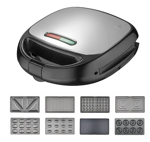 High Quality 3 in 1 Detachable Plates Waffle Brownie Sandwich Grill Maker Cup Cake Maker Machine