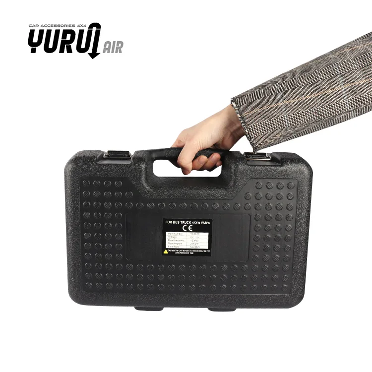 car air compressor with LED light DC12V air pump double cylinder 150PSI  metal pressure gauge