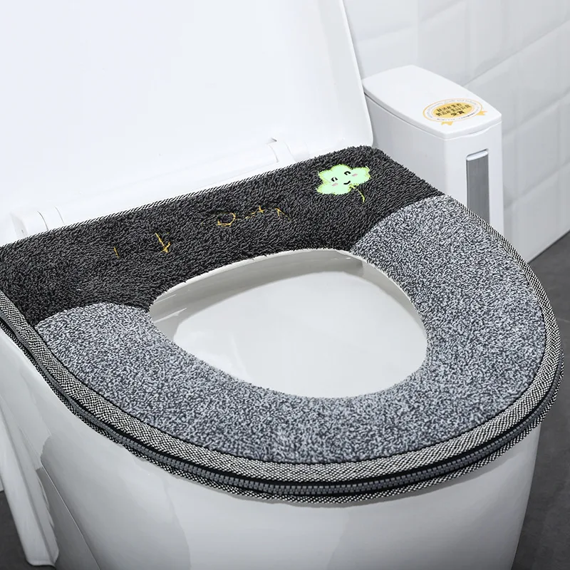 Toilet luminous zipper toilet pad cute cartoon waterproof toilet seat cushion