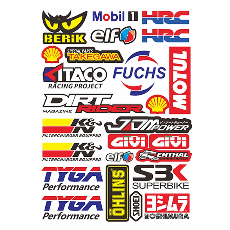 drop shipping Electric vehicle motor bike decorative vinyl waterproof sticker design for motorcycle sticker set