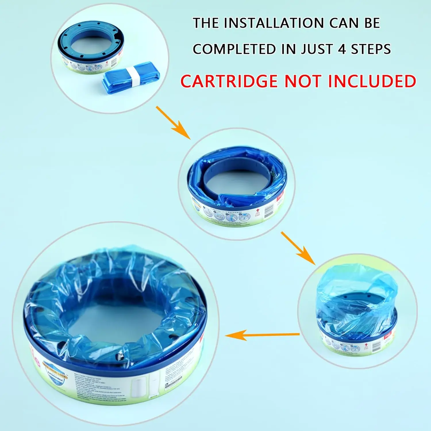Disposal Refills Cassettes for AngelCare,Tommee Tippee Twist & Click