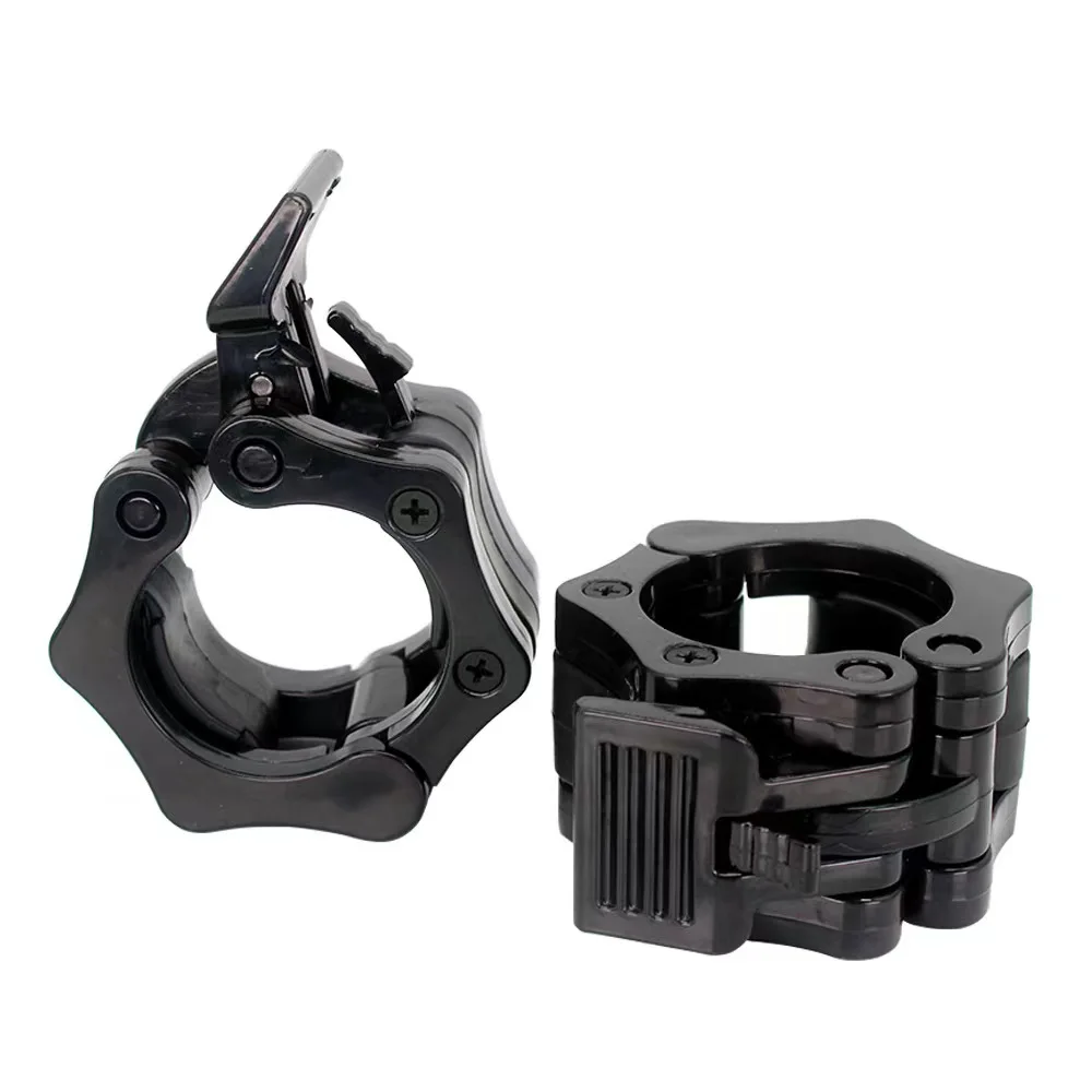Quick release dumbbell lock standard weight bar clamp for nylon barbell ring lock clamp 50mm 25mm
