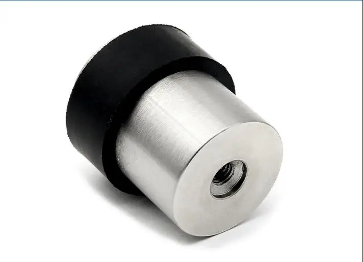 NANDSQ 304 Stainless Steel Rubber Door Bumper Solid Rubber Door Stop Heavy Duty Door Stop Drop shipping