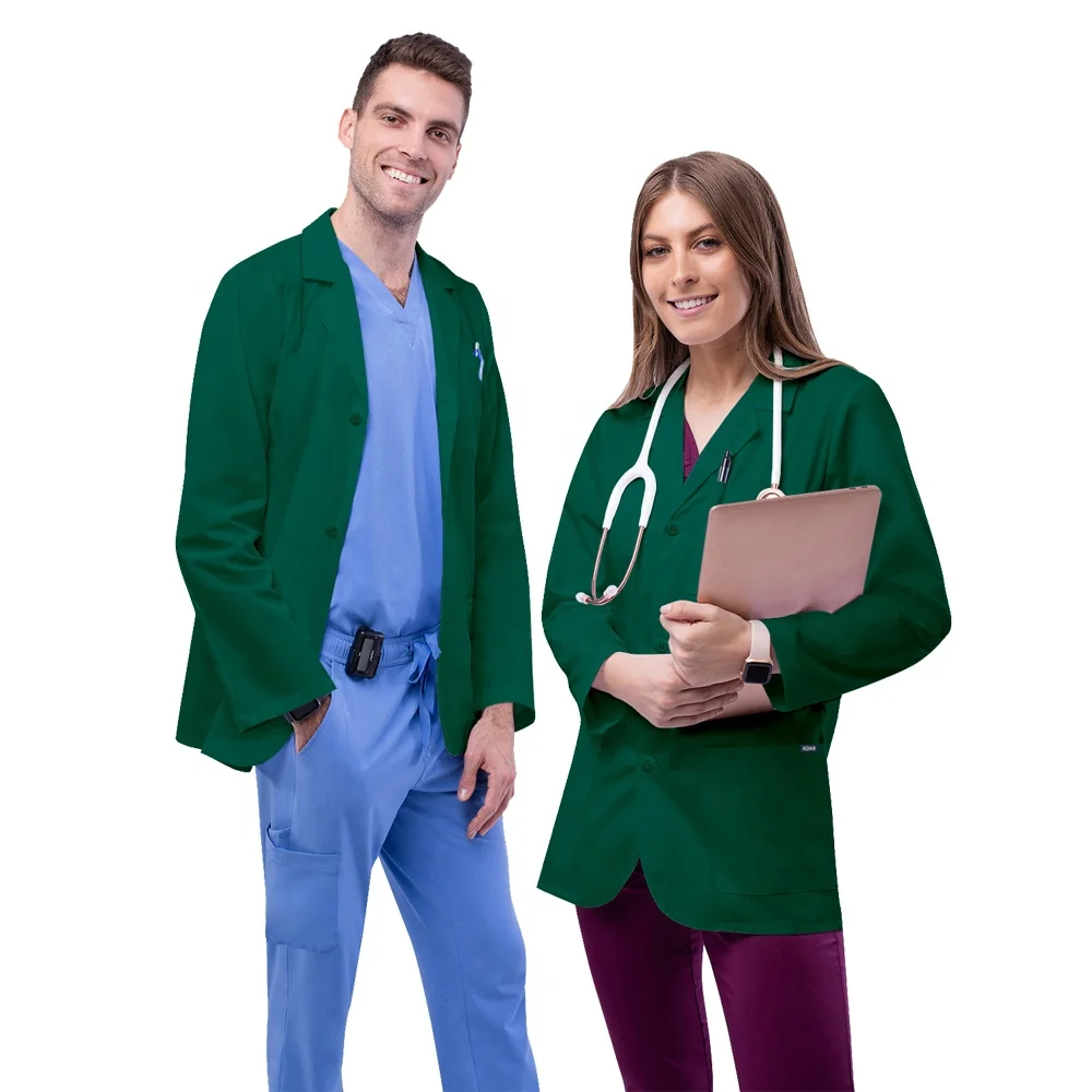 factory cheap medical hospital uniforms pharmacy veterinary workwear dental white coat lab coats