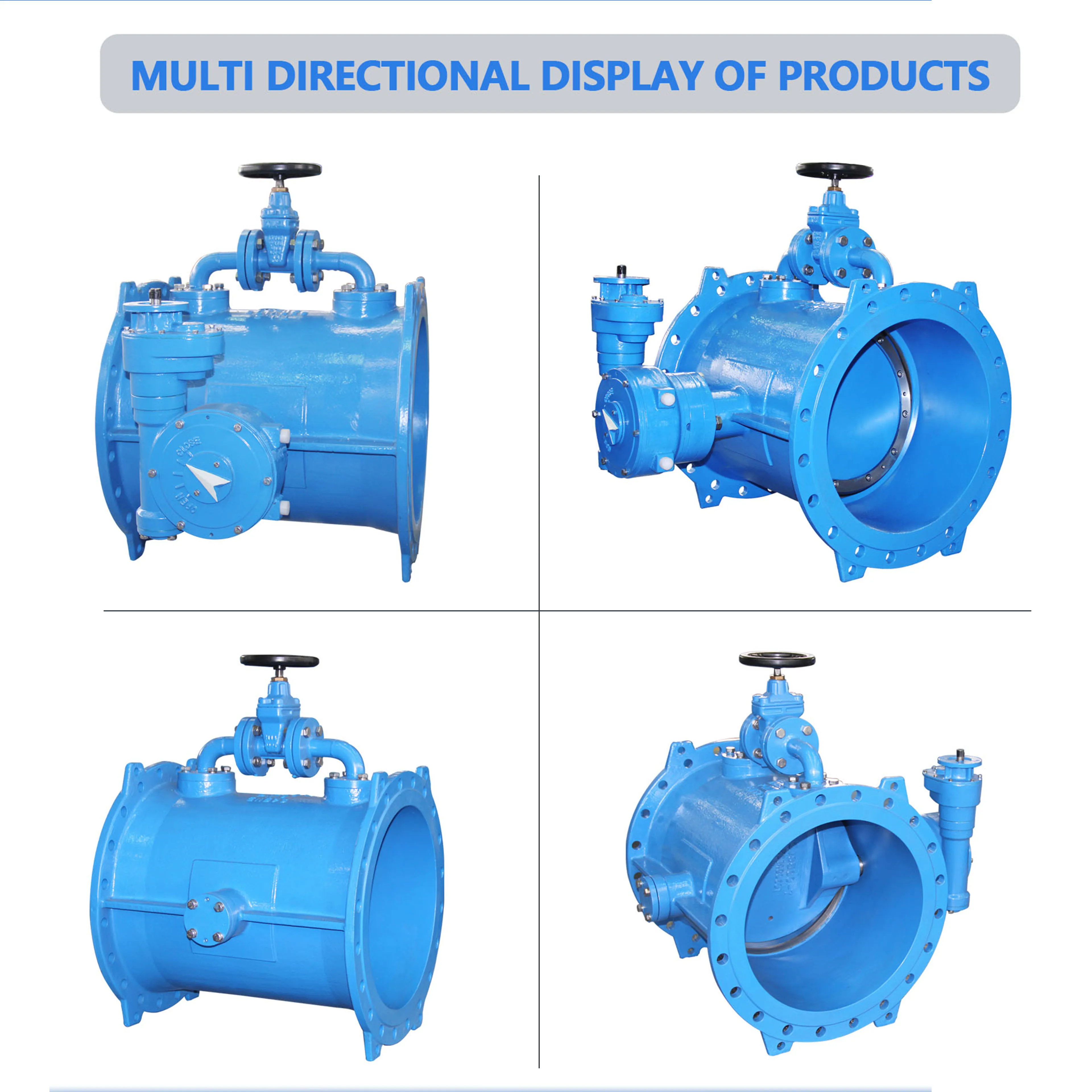 Автоматический распределительный демпфер Электрический двойной эксцентриковый Клапан-Бабочка