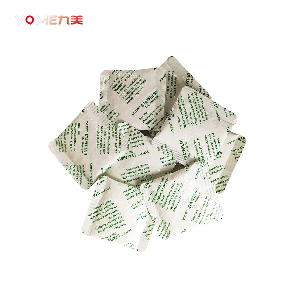 Популярный 40 г stayfresh CO2 поглотитель для пищевых продуктов, овощей, очищенного чеснока