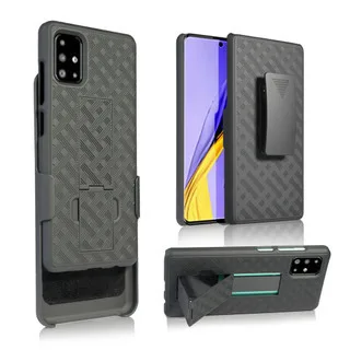 Built-in Kickstand Shockproof Belt Clip Back Cover For Samsung Galaxy A51 Case Armor