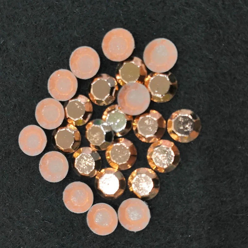 transfer material metal studs hot fix octagon aluminum iron on rhinestuds