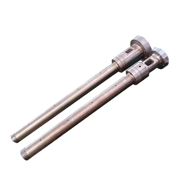 single 38CrMoAlA/ bimetallic single extruder screw  barrel micro extruder screw barrel for machines plastic