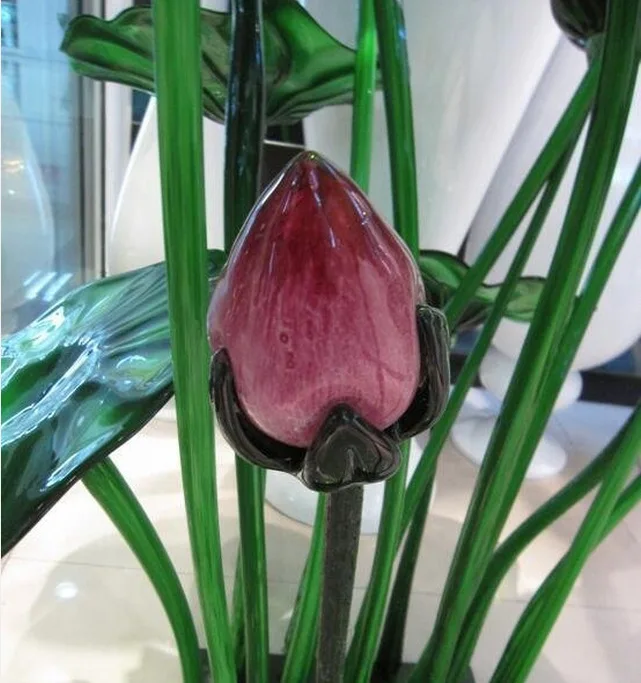 Цветочный Сад Скульптура Дизайн Цветной Ручной Работы Из Муранского Стекла современное домашнее украшение народное искусство 50-100 см Longree CN;GUA