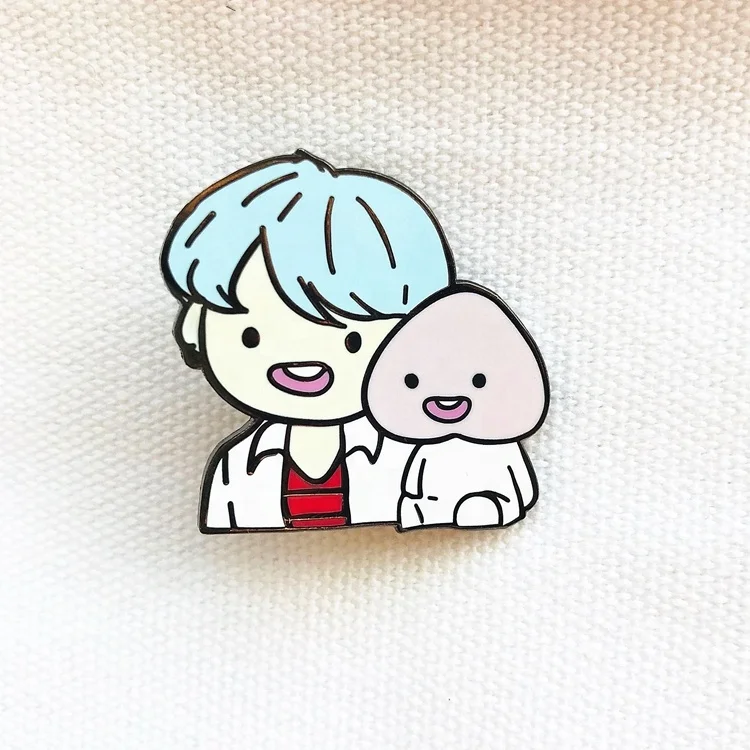 Прямая продажа от поставщика Kuashan, персонализированные черные никелированные металлические эмалированные булавки с логотипом на заказ, маленькие булавки для сувениров