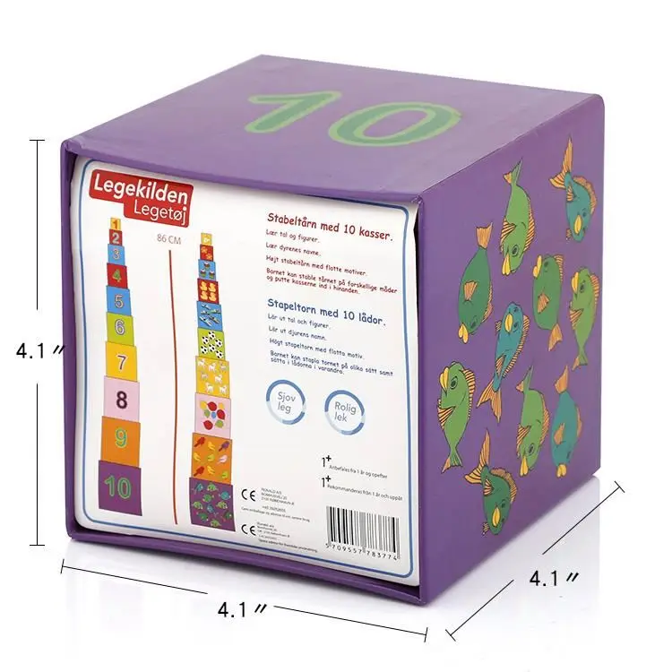 Personalized Handmade educational toy stacking block