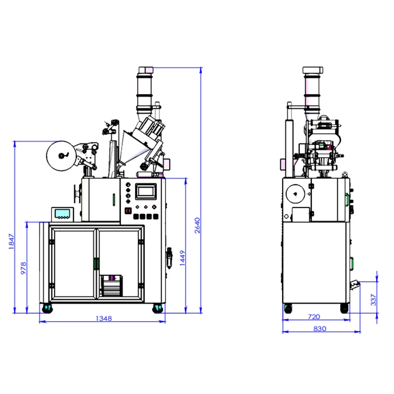 Ultrasonic Sealing cut MDP cold brewing coffee bag packing machine 3-in-1-coffee-packing-machine