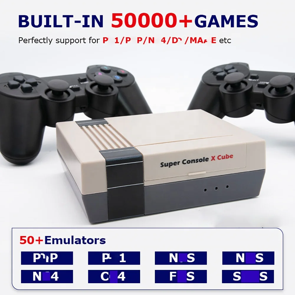 2022 Cheap Newest Super Console X Cube 64GB/128/256GB TF Card 33000+/50000 Classic Games Video Game Console