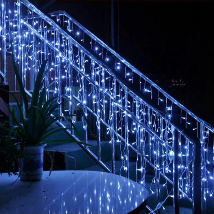 Outdoor Christmas Decorate LED Icicle Light Warm White Waterproof With IP44 Rating