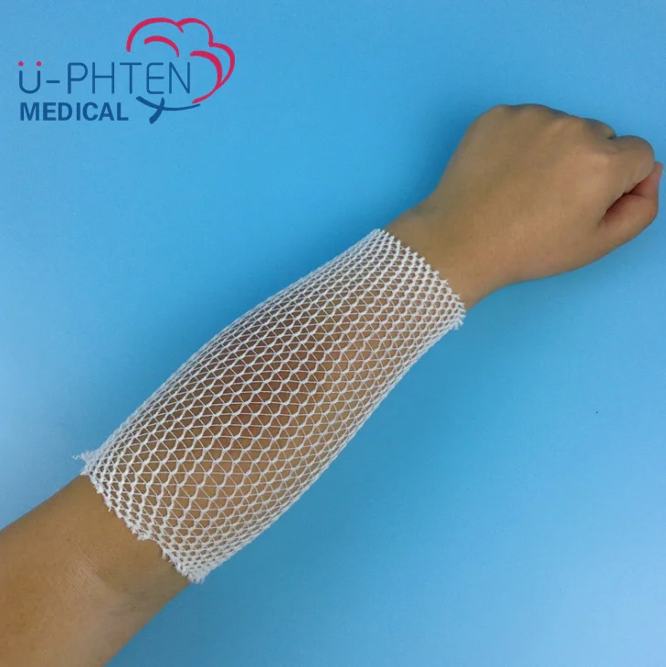 Professional Quality Medical Bandage Latex free Elastic Net Mesh Tubular Bandage Bandage Custom